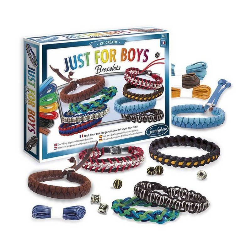 Kit creatif bijoux - SENTOSPHERE - Just for Boys - Fabrication de bijo