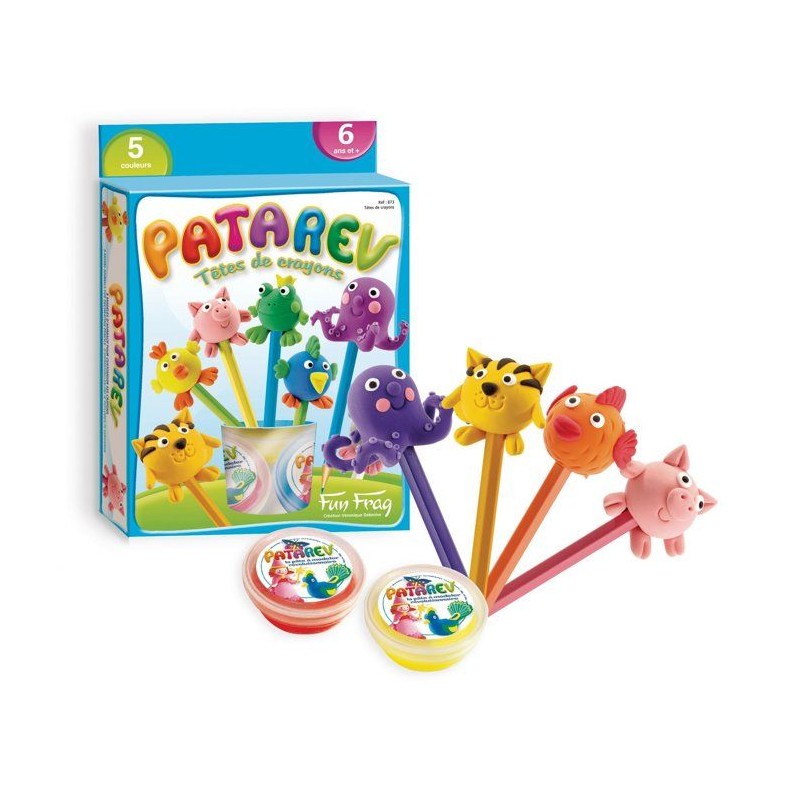 Pate a modeler - SENTOSPHERE - Patarev - Blister - Tetes de Crayon - 5