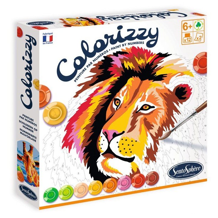 Peinture Acrylique - SENTOSPHERE - Colorizzy - Savane - Peinture a numéro pour jeunes artistes - Des 8 ans Peinture Acrylique - SENTOSPHERE - Colorizzy - Savane - Peinture a numéro pour jeunes artistes - Des 8 ans