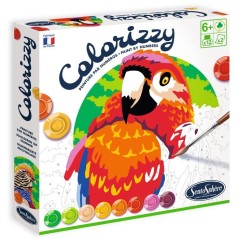 Peinture Acrylique - SENTOSPHERE - Colorizzy - Oiseaux - Peinture a numéro pour jeunes artistes - Des 8 ans