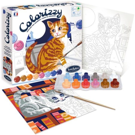 Peinture Acrylique - SENTOSPHERE - Colorizzy - Chats - Peinture a num