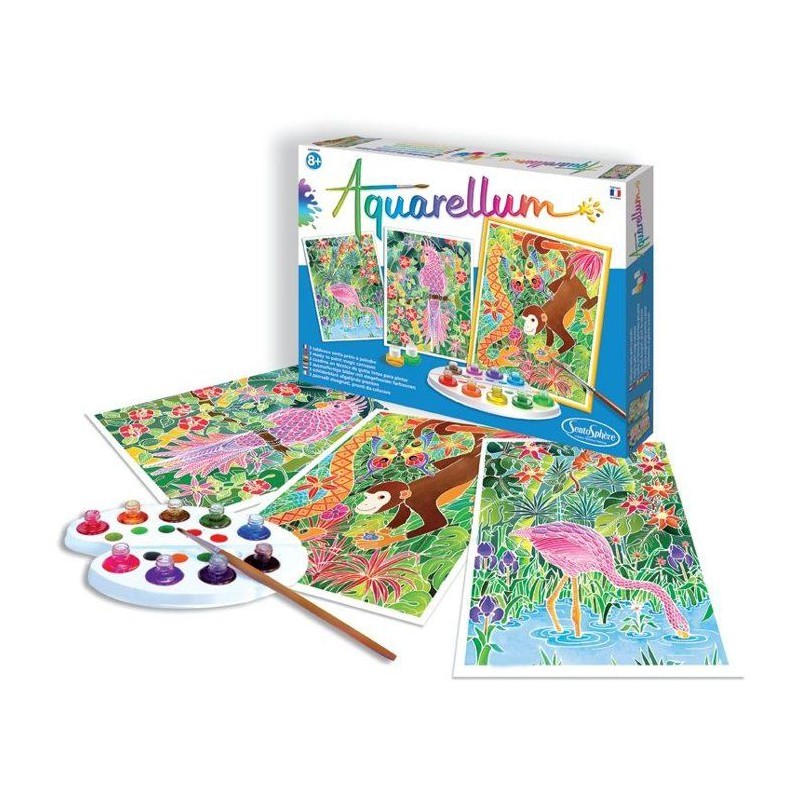 Peinture aquerelle - SENTOSPHERE - Aquarellum - Amazone - 9 couleurs -