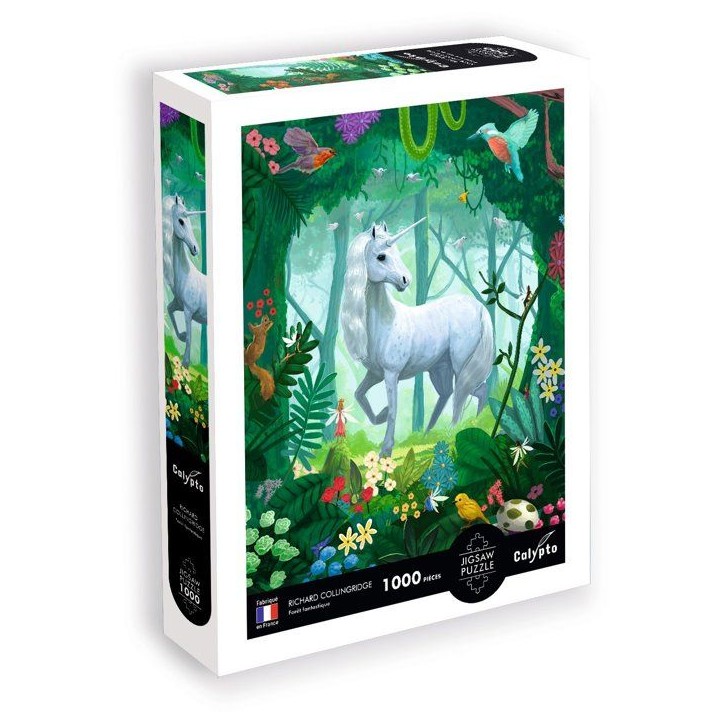 Puzzle - SENTOSPHERE - Calypto - 1000 pieces - Foret enchantée - Richard Collingridge - Toucher soyeux - Des 9 ans Puzzle - SENTOSPHERE - Calypto - 1000 pieces - Foret enchantée - Richard Collingridge - Toucher soyeux - Des 9 ans