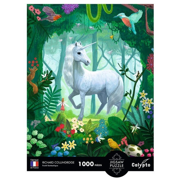 Puzzle - SENTOSPHERE - Calypto - 1000 pieces - Foret enchantée - Richard Collingridge - Toucher soyeux - Des 9 ans Puzzle - SENTOSPHERE - Calypto - 1000 pieces - Foret enchantée - Richard Collingridge - Toucher soyeux - Des 9 ans