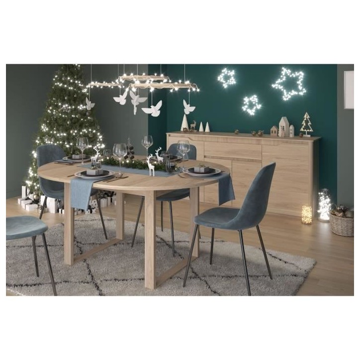 Ensemble buffet et table ronde extensible - BETTY - Chene - PARISOT Ensemble buffet et table ronde extensible - BETTY - Chene - PARISOT
