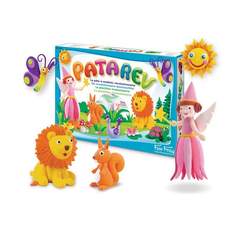 Pate a modeler autodurcissante - SENTOSPHERE - Patarev - Coffret 6 pot