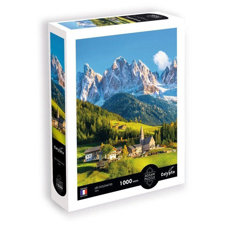 Puzzle - SENTOSPHERE - Calypto - 1000 pieces - Les Dolomites - Italie - Toucher soyeux - Des 9 ans Puzzle - SENTOSPHERE - Calypto - 1000 pieces - Les Dolomites - Italie - Toucher soyeux - Des 9 ans