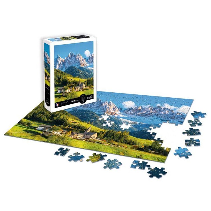 Puzzle - SENTOSPHERE - Calypto - 1000 pieces - Les Dolomites - Italie - Toucher soyeux - Des 9 ans Puzzle - SENTOSPHERE - Calypto - 1000 pieces - Les Dolomites - Italie - Toucher soyeux - Des 9 ans
