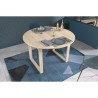 Table a manger extensible - BETTY - Ronde - Décor chene - 4 / 6 perso