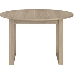 Table a manger extensible - BETTY - Ronde - Décor chene - 4 / 6 perso