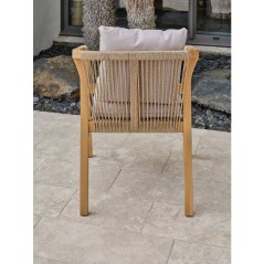 Lot de 2 fauteuils de jardin - DCB GARDEN - Serena-FT