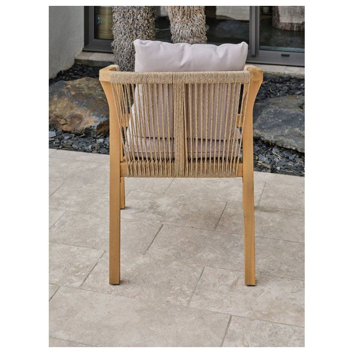 Lot de 2 fauteuils de jardin - DCB GARDEN - Serena-FT