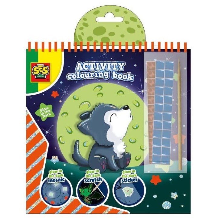 Cahier d'activités de coloriage phosphorescent 3 en 1 Cahier d'activités de coloriage phosphorescent 3 en 1