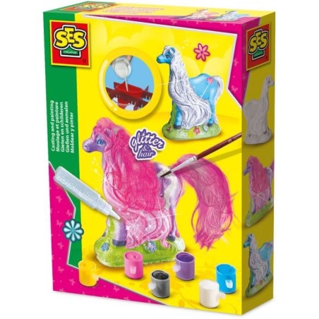 Moulage et peinture - SES CREATIVE - Cheval avec criniere - Figurines