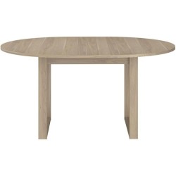 Table a manger extensible - BETTY - Ronde - Décor chene - 4 / 6 perso