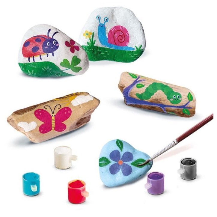 Kit créatif - SES CREATIVE - Décorer les pierres et le bois flotté - Inspiré par la nature Kit créatif - SES CREATIVE - Décorer les pierres et le bois flotté - Inspiré par la nature