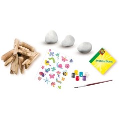 Kit créatif - SES CREATIVE - Décorer les pierres et le bois flotté