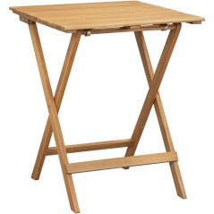 Set bistrot en bois d'acacia FSC - SAVANA - 1 table carrée 60 x 60 cm