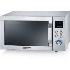 Micro-ondes combiné - SEVERIN - MW 7774 - Inox - 25 L - 48,3 x 43,5 x 28,1 cm