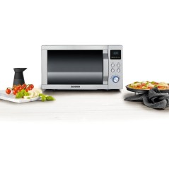Micro-ondes combiné - SEVERIN - MW 7774 - Inox - 25 L - 48,3 x 43,5 x