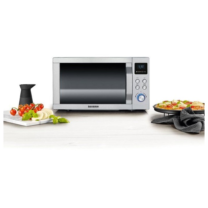 Micro-ondes combiné - SEVERIN - MW 7774 - Inox - 25 L - 48,3 x 43,5 x 28,1 cm Micro-ondes combiné - SEVERIN - MW 7774 - Inox - 25 L - 48,3 x 43,5 x 28,1 cm