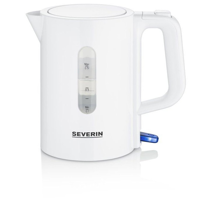 Bouilloire de voyage 0,5 L - SEVERIN - WK3462 - Sans BPA - 1 100 W - bouilloire électrique livrée avec 2 tasses + 2 cuilleres,