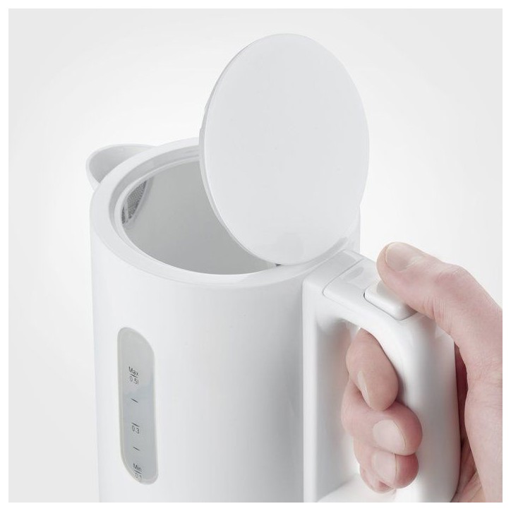 Bouilloire de voyage 0,5 L - SEVERIN - WK3462 - Sans BPA - 1 100 W - bouilloire électrique livrée avec 2 tasses + 2 cuilleres,