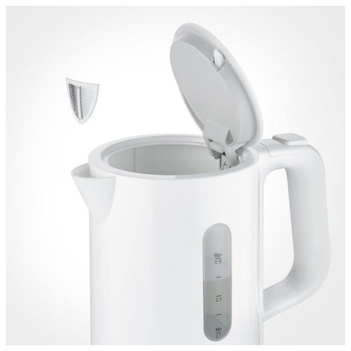 Bouilloire de voyage 0,5 L - SEVERIN - WK3462 - Sans BPA - 1 100 W - bouilloire électrique livrée avec 2 tasses + 2 cuilleres,