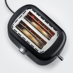 Grille-pain automatique compact - SEVERIN - AT4321 - 850 W - 2 fentes jusqu'a 2 tranches - réglage du brunissage - Noir