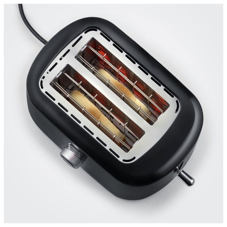 Grille-pain automatique compact - SEVERIN - AT4321 - 850 W - 2 fentes jusqu'a 2 tranches - réglage du brunissage - Noir Grille-pain automatique compact - SEVERIN - AT4321 - 850 W - 2 fentes jusqu'a 2 tranches - réglage du brunissage - Noir