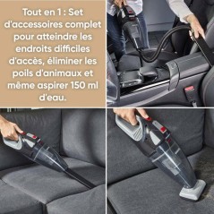 SEVERIN HV7147 - Aspirateur a main et balai 2-en-1 - 5 500 Pa - 50 min