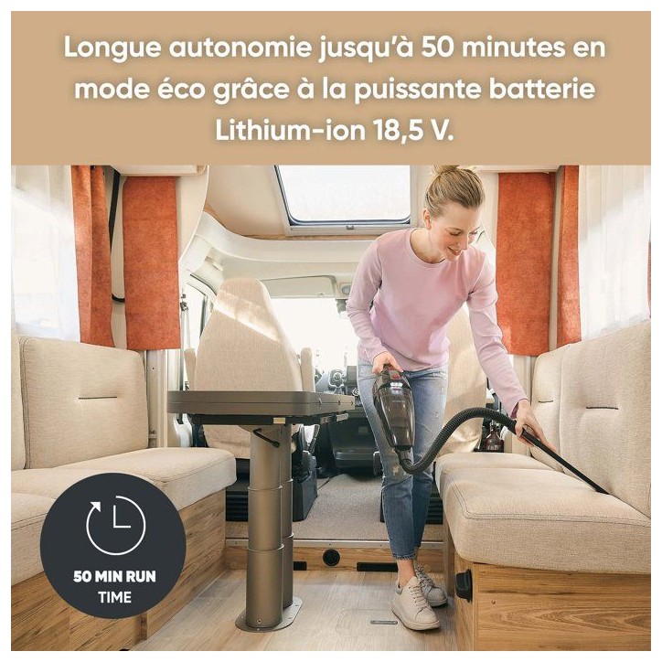 SEVERIN HV7147 - Aspirateur a main et balai 2-en-1 - 5 500 Pa - 50 min - 650 ml - Noir / Gris / Rouge