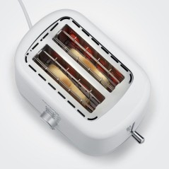 Grille-pain automatique compact - SEVERIN - KA4324 - 850 W - 2 fentes jusqu'a 2 tranches - réglage du brunissage - Blanc