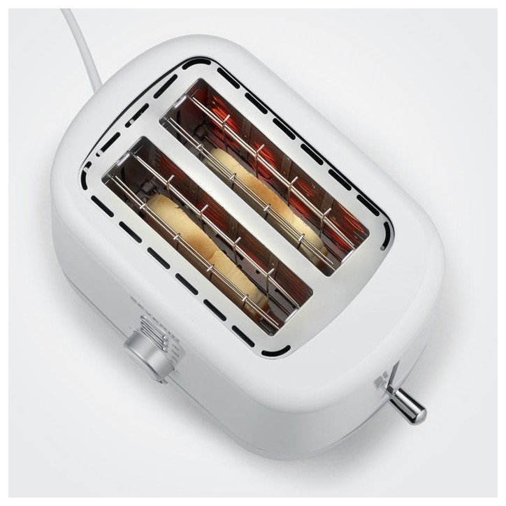 Grille-pain automatique compact - SEVERIN - KA4324 - 850 W - 2 fentes jusqu'a 2 tranches - réglage du brunissage - Blanc Grille-pain automatique compact - SEVERIN - KA4324 - 850 W - 2 fentes jusqu'a 2 tranches - réglage du brunissage - Blanc