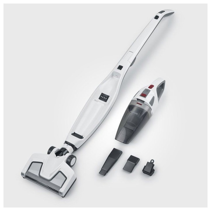 SEVERIN HV7173 - Aspirateur balai sans fil 2-en-1 pliable - 8 000 Pa - 32 min - 600 ml - Blanc SEVERIN HV7173 - Aspirateur balai sans fil 2-en-1 pliable - 8 000 Pa - 32 min - 600 ml - Blanc