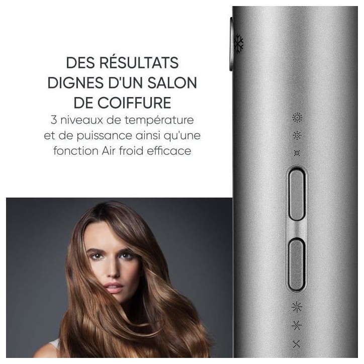 Seche-cheveux ionique - SEVERIN - HT 0169 - S-Style Speed Pro - Concentrateur & diffuseur magnétiques - 2000 W - Gris et noir Seche-cheveux ionique - SEVERIN - HT 0169 - S-Style Speed Pro - Concentrateur & diffuseur magnétiques - 2000 W - Gris et noir