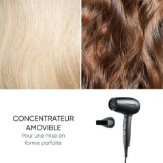 Seche-cheveux de voyage compact - SEVERIN - HT 0159 - Diffuseur & Conc