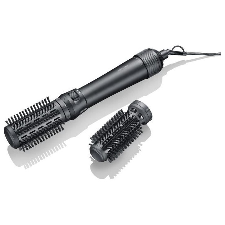 Brosse soufflante - SEVERIN - Styler multifonction avec revetement Céramique-Kératine - Auto-rotative - 3 embouts - 1000 W - N Brosse soufflante - SEVERIN - Styler multifonction avec revetement Céramique-Kératine - Auto-rotative - 3 embouts - 1000 W - N
