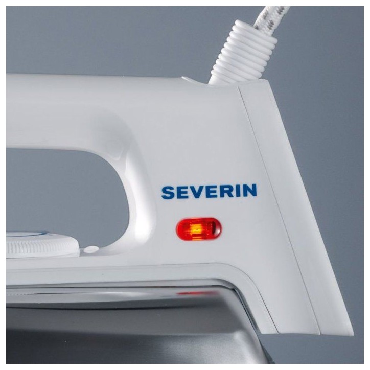 Fer a repasser SEVERIN - BA3211- Semelle aluminium brossé - 1200 W - Blanc