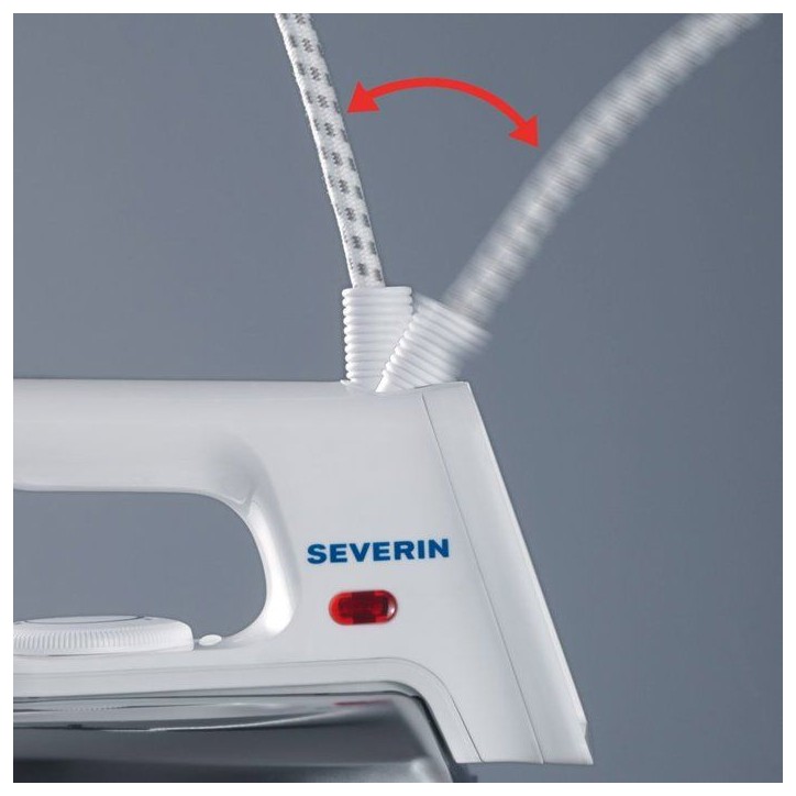 Fer a repasser SEVERIN - BA3211- Semelle aluminium brossé - 1200 W - Blanc