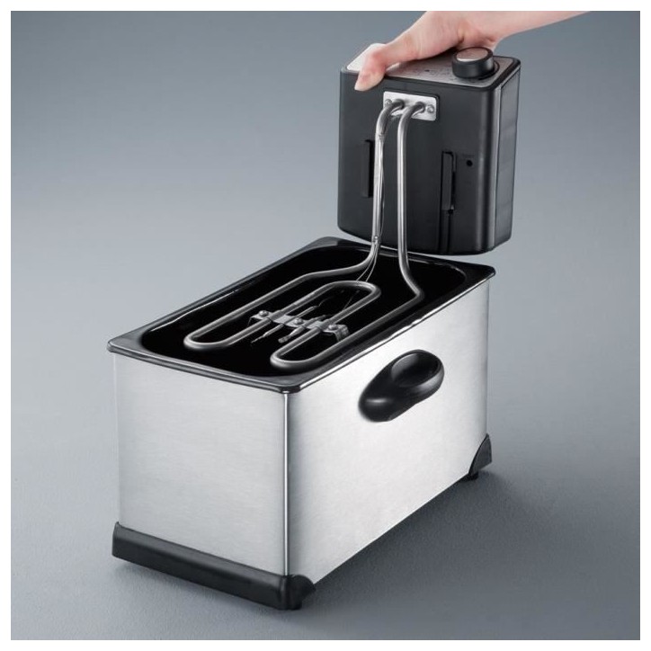 Friteuse SEVERIN - FR2431 - Capacité 3L - Jusqu'a 190°C - Thermostat réglable - 2000W Friteuse SEVERIN - FR2431 - Capacité 3L - Jusqu'a 190°C - Thermostat réglable - 2000W