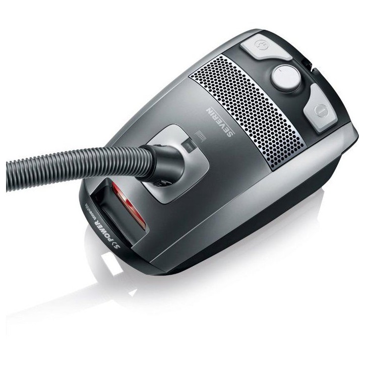 Aspirateur traineau avec sac - SEVERIN - S'Power - 750 W - 72 dB - 3 L - 72dB - Silencieux - Gris platine Aspirateur traineau avec sac - SEVERIN - S'Power - 750 W - 72 dB - 3 L - 72dB - Silencieux - Gris platine