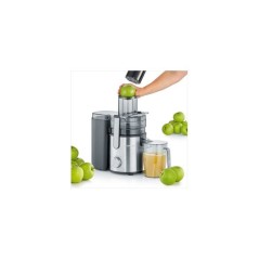 Centrifugeuse Extracteur de jus 1,1L - SEVERIN - ES3570 - 800 W - 19000 tours/minute - pour frutis et légumes - noir/inox bross