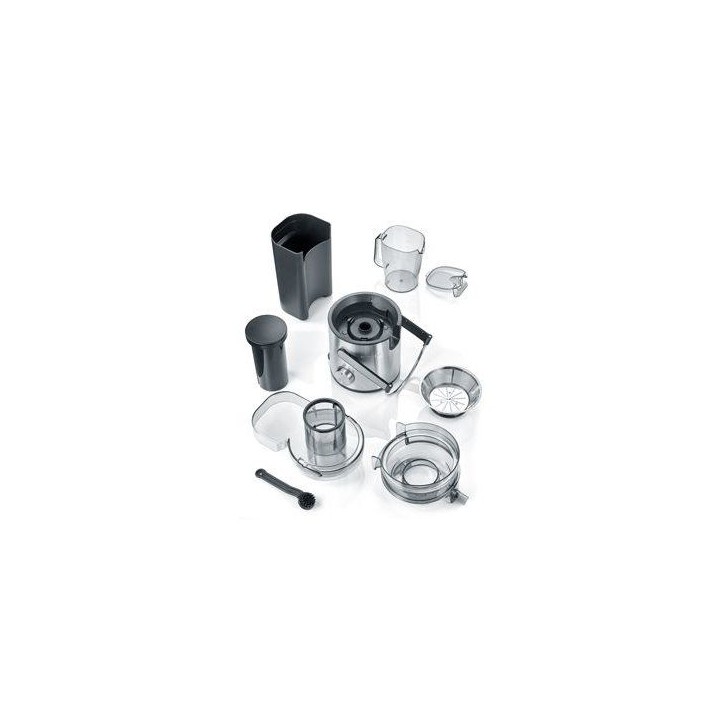 Centrifugeuse Extracteur de jus 1,1L - SEVERIN - ES3570 - 800 W - 19000 tours/minute - pour frutis et légumes - noir/inox bross Centrifugeuse Extracteur de jus 1,1L - SEVERIN - ES3570 - 800 W - 19000 tours/minute - pour frutis et légumes - noir/inox bross