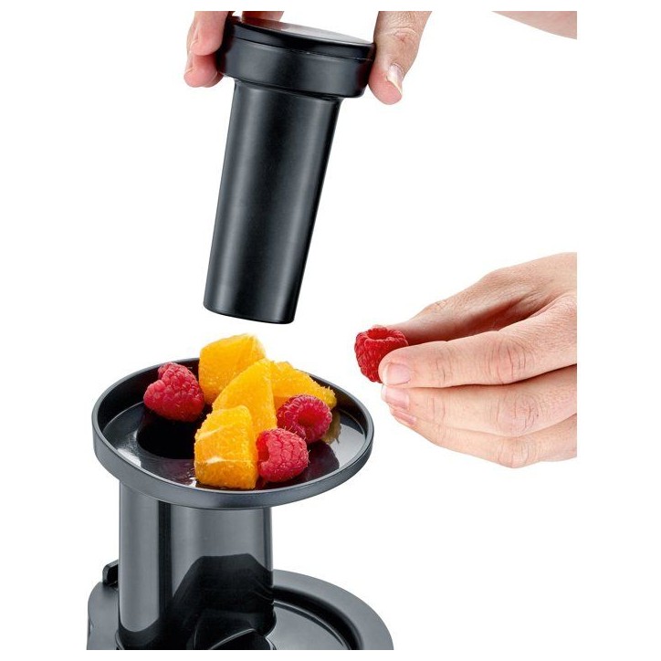 Centrifugeuse Slow Juicer Extracteur de jus - SEVERIN - ES3571 - Polyvalent pour jus - sorbets - glaces - confitures Centrifugeuse Slow Juicer Extracteur de jus - SEVERIN - ES3571 - Polyvalent pour jus - sorbets - glaces - confitures