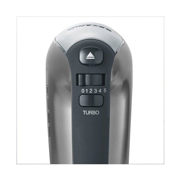 Batteur électrique - SEVERIN - HM3832 - 400 W - 2 fouets + 2 crochets a pétrir - 5 vitesses + turbo - Noir / Inox Batteur électrique - SEVERIN - HM3832 - 400 W - 2 fouets + 2 crochets a pétrir - 5 vitesses + turbo - Noir / Inox