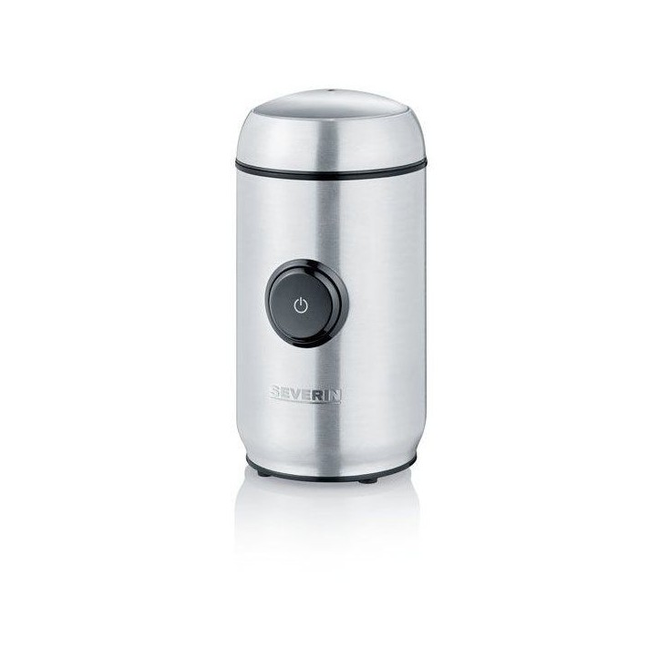 Broyeur a café et a épices électrique - SEVERIN - KM 3879 - 150 W - Réglage de la mouture - capacité 50g - noir/brossé ino
