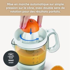 Presse-agrumes électrique 1L - SEVERIN - CP3535 - Avec 2 cônes amovi
