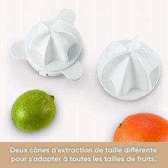 Presse-agrumes électrique 1L - SEVERIN - CP3535 - Avec 2 cônes amovi