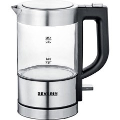 Bouilloire - SEVERIN - WK 3472 - 0.5 L - 1100W - Verre/Inox - Socle 36